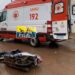 URGENTE: Grave acidente deixa motociclista com fratura exposta na zona leste