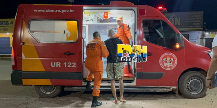 URGENTE: Motociclista tica ferido após sofrer queda na Avenida Mamoré