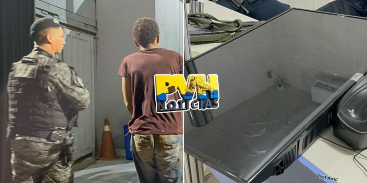 CASTIGADO: Foragido furta tv de residência e acaba espancado pela população