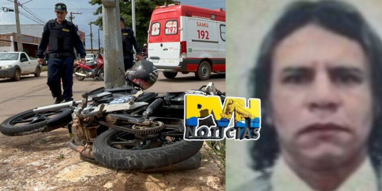 URGENTE: Motociclista que bateu em poste na Guaporé, morre no hospital em Porto Velho
