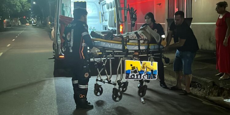 MEIO FIO: Motociclista sofre grave acidente na 7 de Setembro