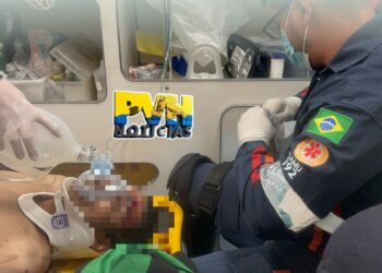 URGENTE: Suspeito de roubo é duramente espancado na frente da rodoviária em Porto Velho – Veja Vídeo