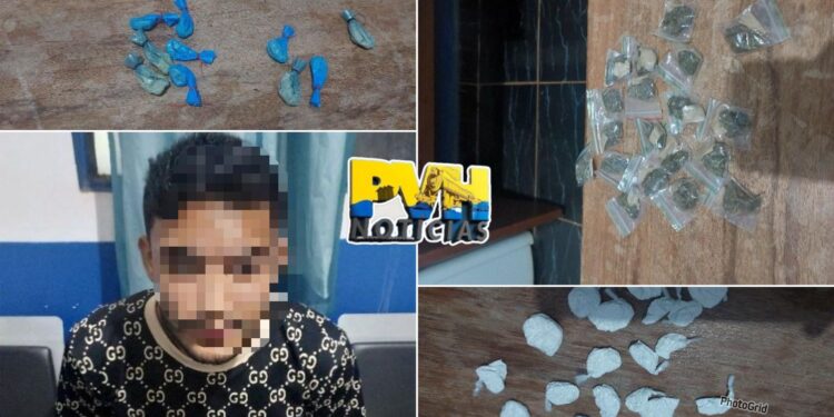 FORÇA TOTAL: Traficante é preso vendendo drogas em frente de boca de fumo