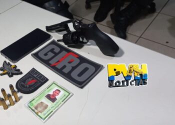 ERA AMEAÇADO: GIRO do BPTAR prende homem armado com revólver no Teixeirão