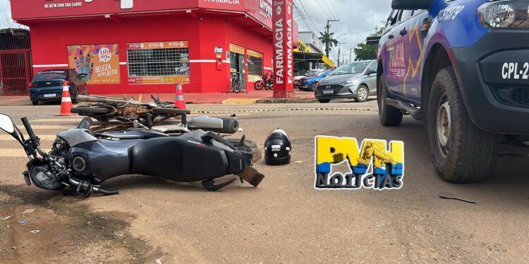 URGENTE: Motociclista fica desacordado em grave acidente na Guaporé