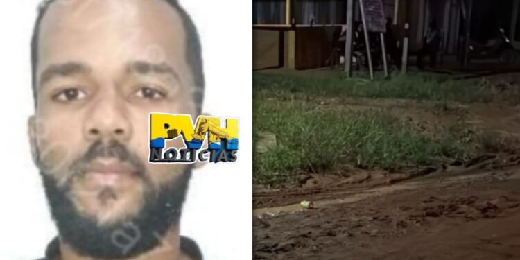IDENTIFICADO: Homem é morto com cinco tiros no meio da rua em distrito de Porto Velho