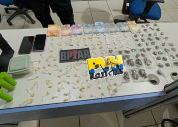 NA BR-319: Mulher flagrada com drogas diz que estava enfrentando dificuldades por isso traficava