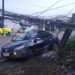 FUGIU: Motorista abandona veículo após derrubar poste de energia em Porto Velho
