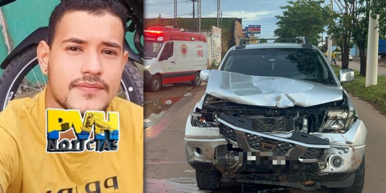 URGENTE: Motociclista vitima de acidente morre no hospital em Porto Velho