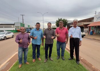 Presidente Alex Redano vistoria execução de emenda de R$ 960 mil para iluminação pública em Vale do Anari