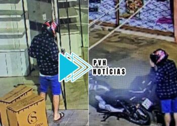 VÁRIOS CHOCOLATES: Ladrão invade loja da Cacau Show na zona sul de Porto Velho