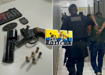 CAIU: BPTAR prende foragido do 603 armado após denúncia de roubo no centro