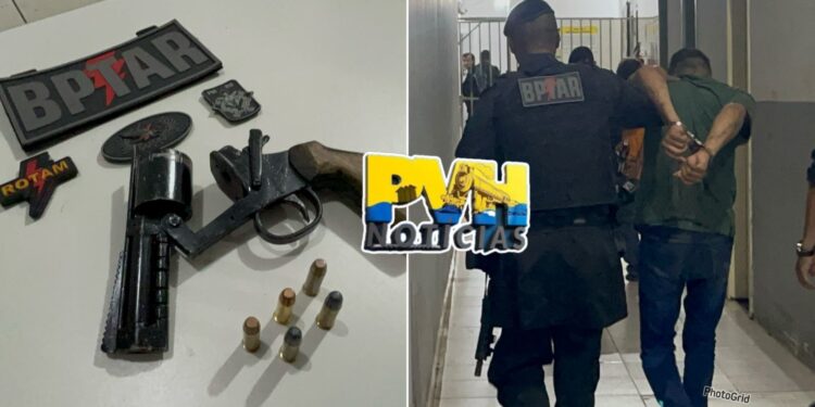 CAIU: BPTAR prende foragido do 603 armado após denúncia de roubo no centro