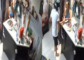 “Respeita a braba!”: Mulher reage a assalto e mete pimenta na goela do bandido; veja vídeo