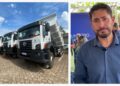 Vereador Márcio Pacele participa da entrega de 12 caminhões basculantes para fortalecer a agricultura em Porto Velho