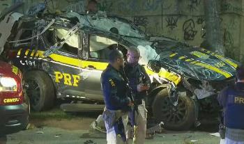 TRÁGICO: Viatura da PRF capota e três policiais morrem durante perseguição