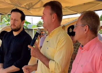 Deputado Luizinho Goebel participa de assinatura de Ordem de Serviço para obras e parabeniza a Prefeitura de Vilhena pela iniciativa