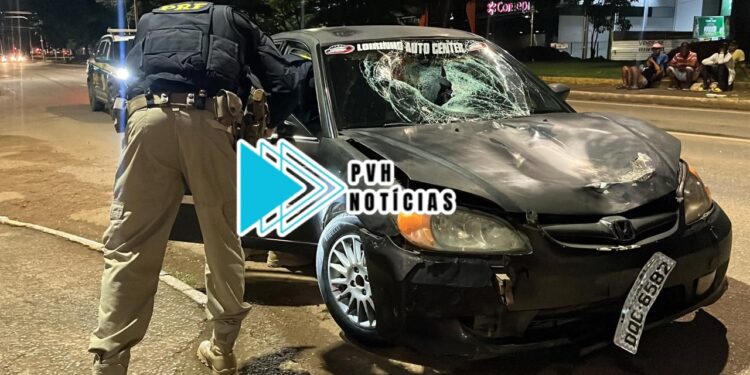 ESTADO GRAVE: Homem é atropelado por carro enquanto passeava com cachorro na Jorge Teixeira