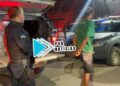BRABÃO: Jovem é preso depois de tentar roubar celular e jogar pedras em comerciante