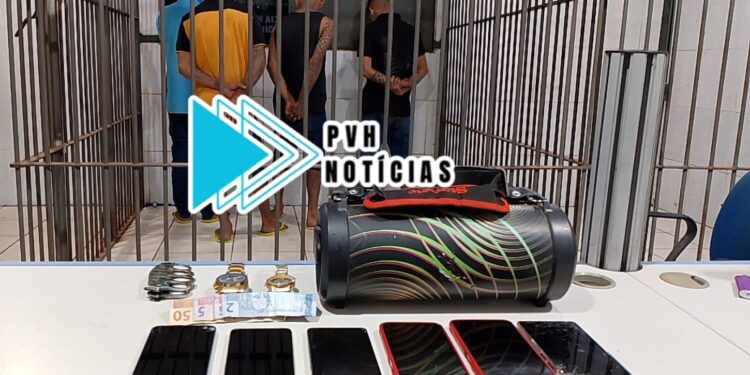 ATRÁS DAS GRADES: PM age rápido e prende quadrilha após assalto em Porto Velho