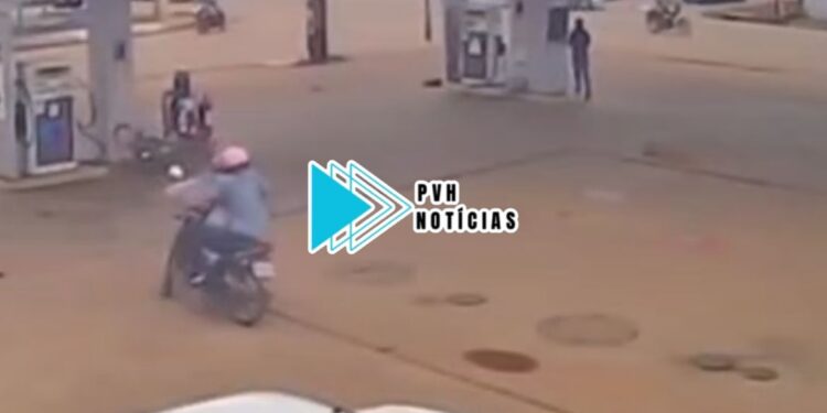 VÍDEO: Câmera registra bandidos fazendo assalto em posto de combustíveis na zona leste – Assista