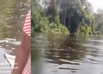 VÍDEO: Alunos em rabeta encontram corpo boiando em rio; “Meu Deus um homem morto”