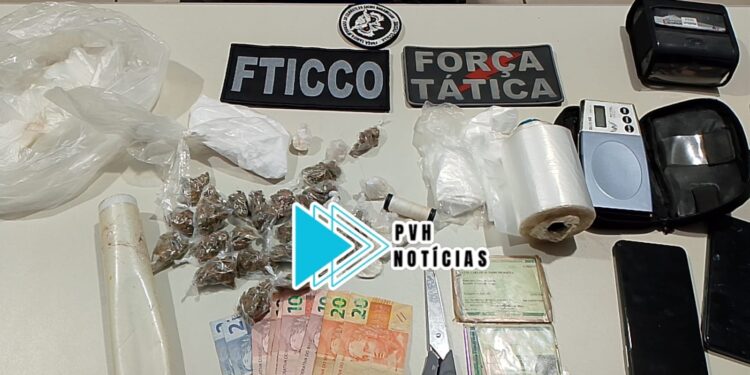 DENÚNCIA: Dois monitorados e comparsa são presos com drogas em boca de fumo na zona leste