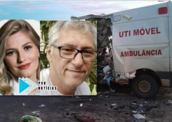 IDENTIFICADAS: Acidente entre carreta e ambulância deixa quatro mortos na BR-364