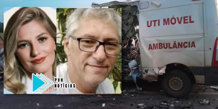 IDENTIFICADAS: Acidente entre carreta e ambulância deixa quatro mortos na BR-364