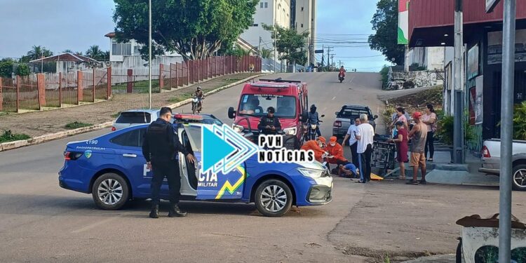 URGENTE: Motociclista sofre fratura exposta em batida de frente com HB20 na Farquar