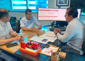 Vereador Adalto de Bandeirantes busca melhorias na segurança dos distritos de Porto Velho em reunião com secretário da SESDEC.