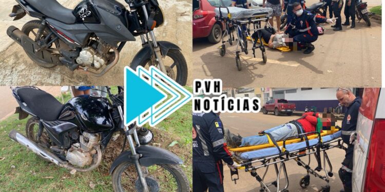 URGENTE: Colisão entre motos deixa três feridos na zona leste