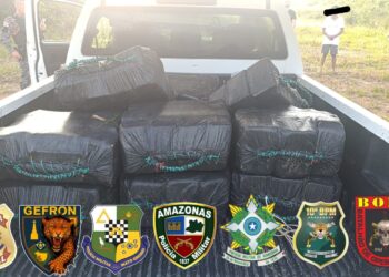 INTERCEPTADO: Ação conjunta apreende 300kg de drogas em aeronave