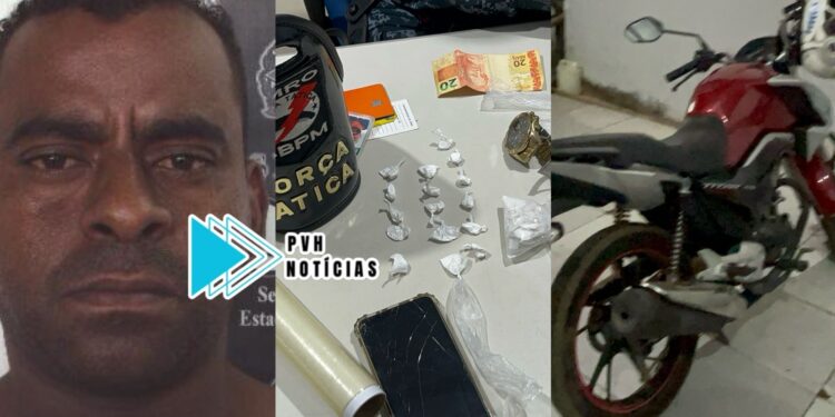 OUSADO: Homem que responde por homicídio fura sinal na frente da PM e acaba flagrado com drogas