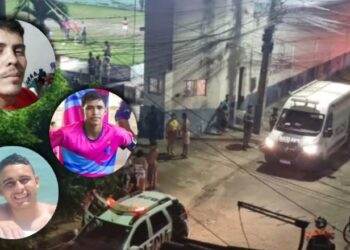Desespero e correria: chacina do CV deixa quatro mortos em campo de futebol; veja vídeo