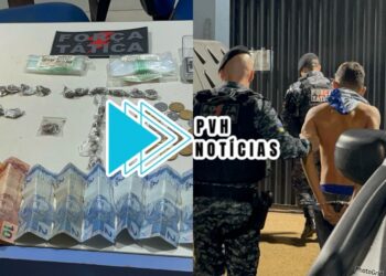 NO CÓRREGO: Força Tática do 1° prende traficante com drogas no “Beco da Duque”