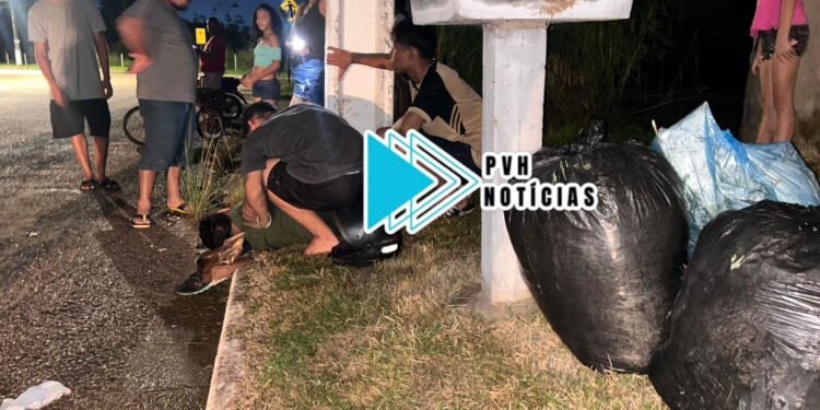 URGENTE: Motociclista passa direto em curva e bate em poste na zona sul de Porto Velho