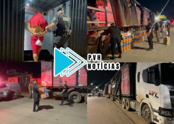 URGENTE: PM apreende carreta com carga de drogas na zona sul de Porto Velho