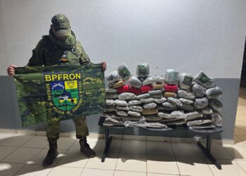 TRAFICANTE FUGIU: PM apreende quase 60kg de drogas em motocicleta na BR-364