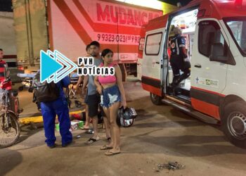 URGENTE: Caminhonete atropela ciclista com duas crianças na zona leste