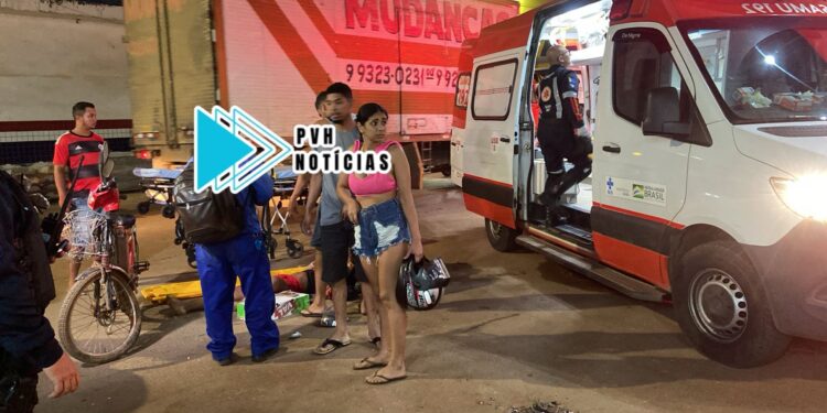 URGENTE: Caminhonete atropela ciclista com duas crianças na zona leste