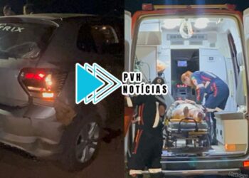 URGENTE: Motociclista bate em traseira de carro de aplicativo na Amazonas