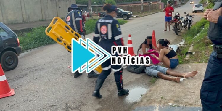 NO CENTRO: Motociclista é atropelado após invadir cruzamento no Santa Bárbara