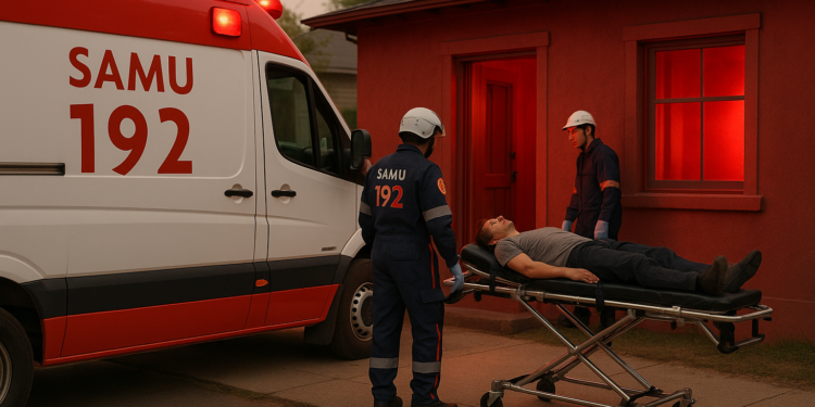 CONFUSÃO: Samu é chamado para conter homem surtado em “casa da luz vermelha” na zona sul