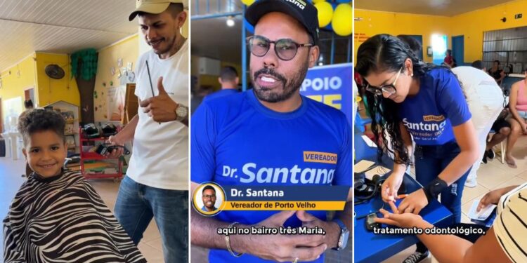Vereador Dr. Santana realiza grande ação social no bairro Três Marias