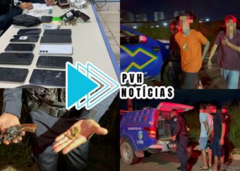 ATUALIZADA: Bando do Cobalt é preso com arma e 14 celulares roubados em arrastão na cidade