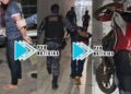 FLAGRANTE: Primos são presos enquanto tiravam rastreador de moto furtada em matagal na zona sul