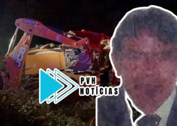 IDENTIFICADO: Idoso morre esmagado em capotamento de pá carregadeira na BR-364 – VEJA VÍDEO