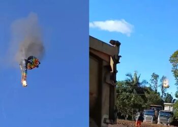 Vídeo: balão cai em Santa Catarina e deixa ao menos oito mortos