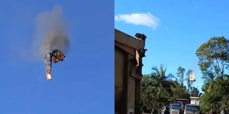 Vídeo: balão cai em Santa Catarina e deixa ao menos oito mortos